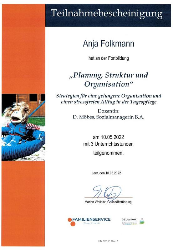 Ordnung, Planung, Struktur